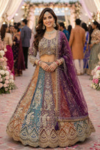 MRUDANGI MORNI Premium Net Lehenga