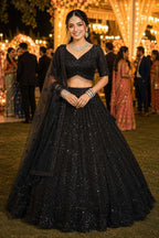 MRUDANGI PANCHI Premium Satin Lehenga
