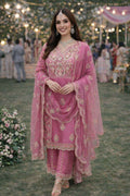 Simar Silk Embroidered Salwar Suit Set with Dupatta