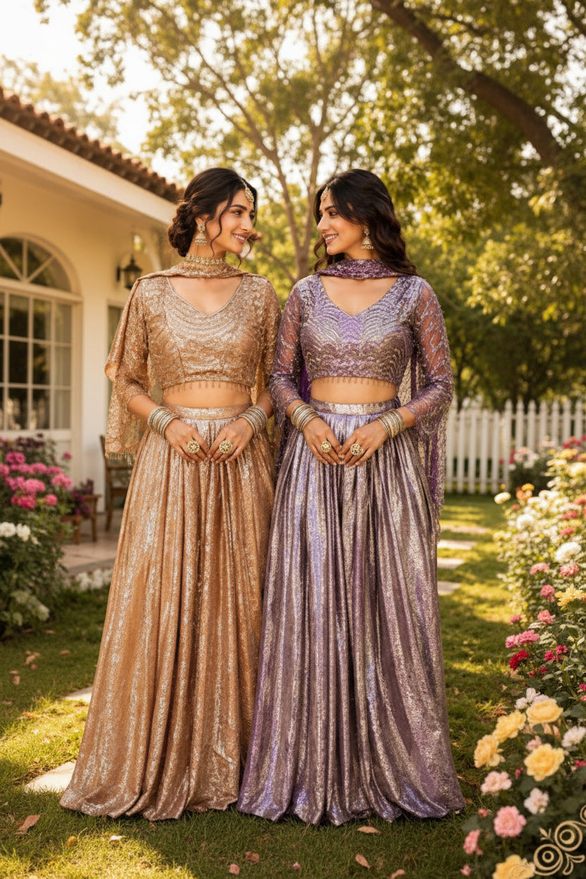 Samira Premium Sandwash Satin Full Embroidered Lehenga for Wedding & Reception