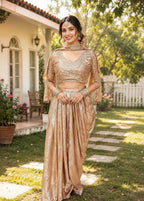 Samira Premium Sandwash Satin Full Embroidered Lehenga for Wedding & Reception