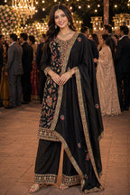 Premium Chinon Heavy Mirror Sequins Embroidered Salwar Suit Set