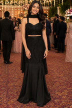 Satin Crush Ready-to-Wear Lehenga Choli with Dupatta