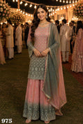 Georgette Heavy Sequins Embroidered Mirror Work Salwar Suit Set