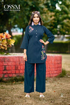 Printed Silk Co-Ord Set for Women