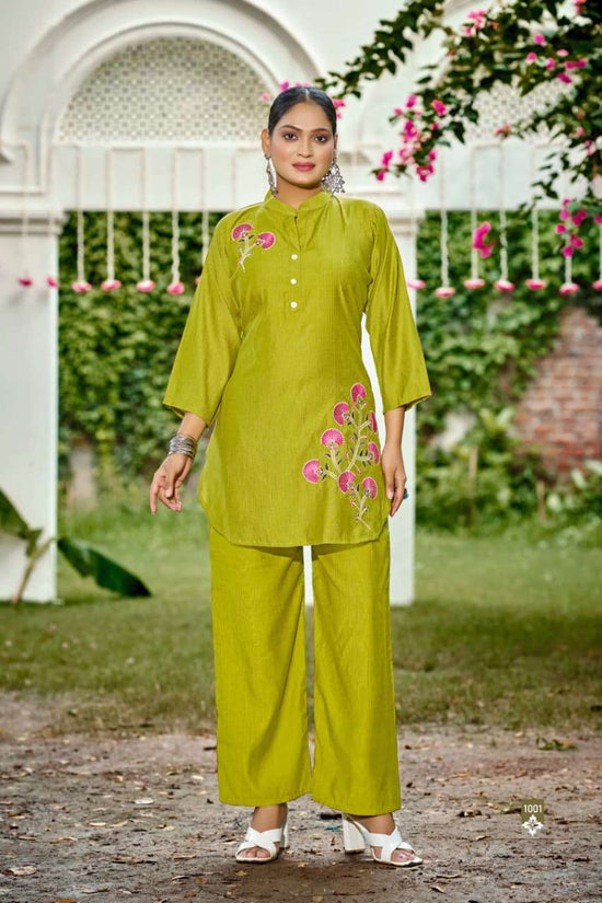 Printed Silk Co-Ord Set for Women