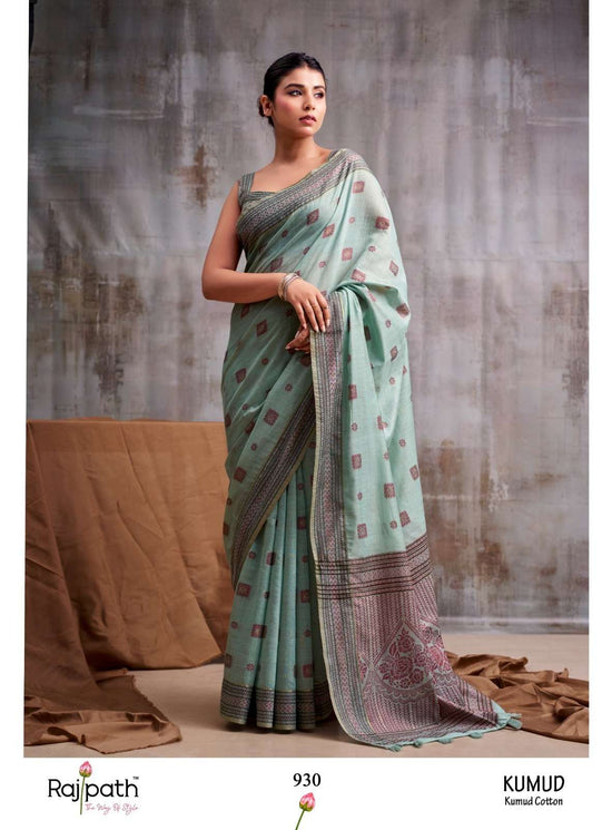 Modal Cotton Printed Saree with Unstitched Blouse