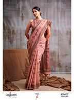 Modal Cotton Printed Saree with Unstitched Blouse