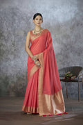 Ronak Pure Tissue Silk Zari Woven Saree with Work Blouse Piece