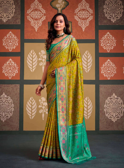 Rajpath Sangam Patola Silk Printed Saree