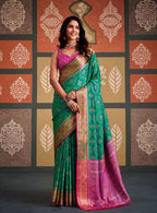 Rajpath Sangam Patola Silk Printed Saree