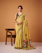 Premium Jamdani Cotton Saree with Running Work Blouse Piece