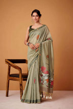 Premium Jamdani Cotton Saree with Running Work Blouse Piece