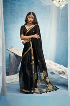 Seerat Munga Silk Printed Saree with Blouse Piece for Festive & Wedding