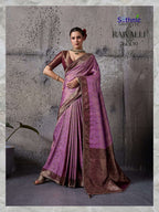 Pure Silk Woven Traditional Saree with Embroidered Unstitched Blouse