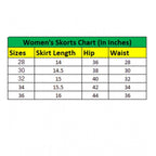 Women's Denim Lycra Solid Zip Closure Skorts (Blue)