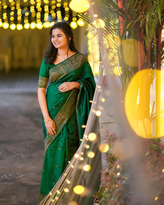 Soft Silk Lichi Silk Jacquard Work Saree