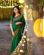 Soft Silk Lichi Silk Jacquard Work Saree