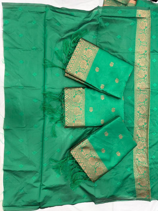 Soft Silk Lichi Silk Jacquard Work Saree