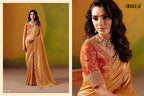 Jacquard Silk Printed Festive Saree with Unstitched Blouse
