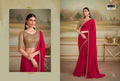 Georgette Designer Party Wear Saree with Embroidered Unstitched Blouse