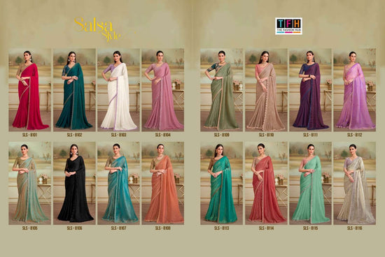 Georgette Designer Party Wear Saree with Embroidered Unstitched Blouse